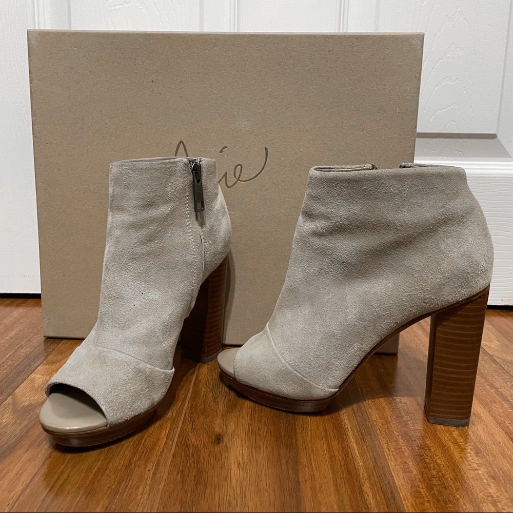 Joie suede heeled booties